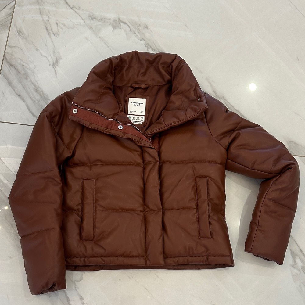 Abercrombie & Fitch Rust Puffer Jacket